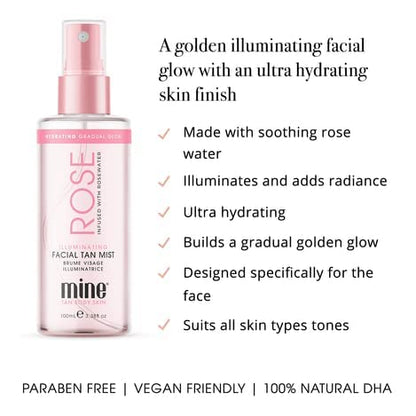 MineTan Best Sellers Self Tanner Bundle | Includes Cult Faves - Violet Self Tan Foam, Rose Mist Face Tanner, Self Tanner Mitt Applicator + Exfoliating Mitt for Self Tan Removal & Prep; No orange tones