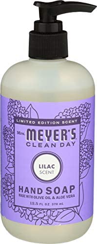 MRS. MEYER'S CLEAN DAY Lilac Liquid Hand Soap 12.5 Fl Oz (Pack of 4)