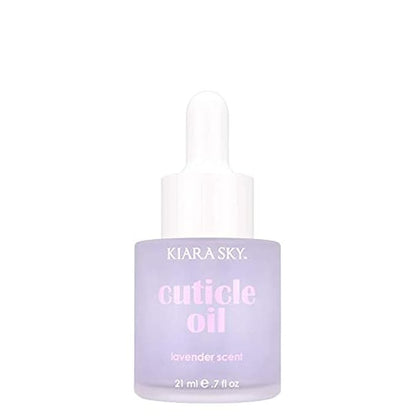 KIARA SKY Hydrating Nail and Cuticle Oil - Stronger Cuticle Nail - Ultra Nourishing Repair Nail Strengthener - Ultimate Nail Growth - Cuticle Oil for Weak Damaged Nails, 7 fl oz (Lavender)