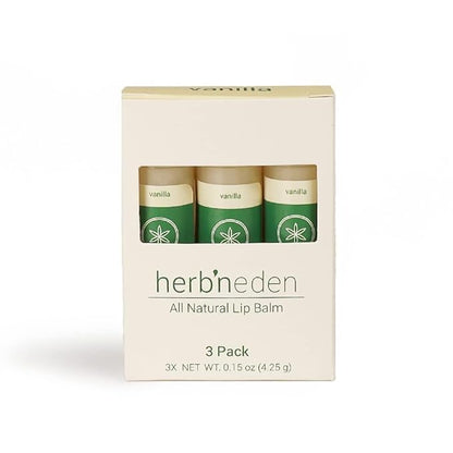 Herb’N Eden Vanilla Lip Balm Pack of 3