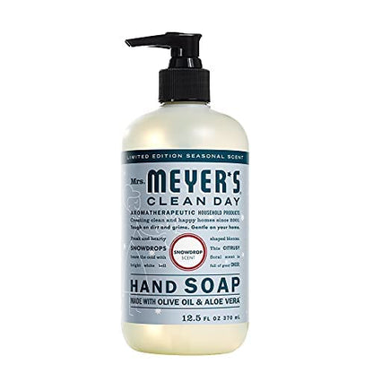 MRS. MEYER'S CLEAN DAY SnowDrop Liquid Hand Soap, 12.5 oz. (Pack of 4)