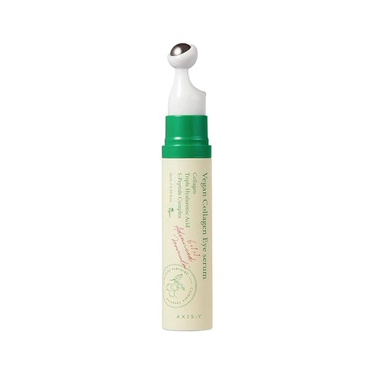 AXIS-Y Vegan Collagen Eye Serum - K Beauty Triple Hyaluronic Acid & Peptide Collagen Serum Improve Skin Elasticity, Reduce Fine Lines & Dark Circles - Vegan Korean Skin Care Eye Cream - 0.33 fl. oz.