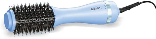 Cortex Beauty Infrared Infrared Volumizing Blowout Brush - blow dryer brush, round brush for blow drying, tools blow dryer brush, blow dryer with comb for black women, for all hair types, 2'' (Blue)