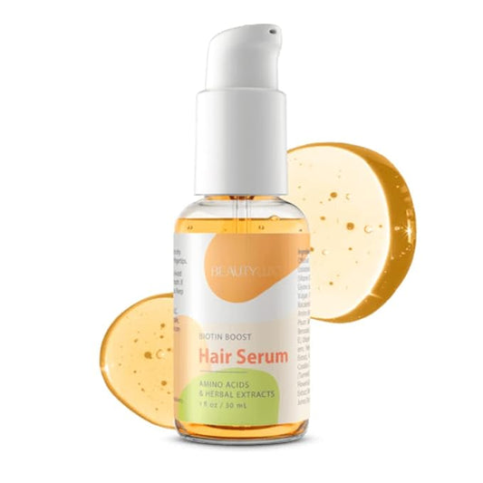 Biotin Hair Boost Serum Amino acids with vitamin E & herbal extracts to help support hair's natural shine & thickness while helping target fine, dry, & dull hair, 1 oz.