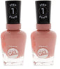 Sally Hansen Miracle Gel™, Mauve-olous, Long Lasting, Gel-Like Formula, No UV Lamp Needed, Pink Nail Polish (Pack of 2)