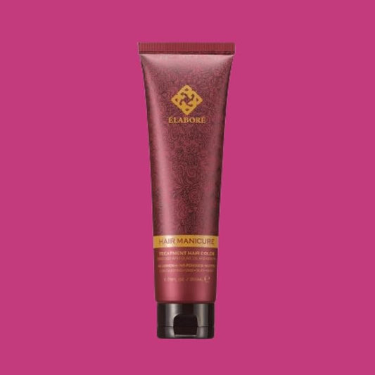 Elabore Hair Manicure Treatment Hair Color, 6.76 fl oz / 200 ml, With Olive Oil and Keratin, No Ammonia, No Peroxide, No PPD (Pink, 200ml)