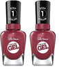 Sally Hansen Miracle Gel Nail Polish, Shade Beet, Pray, Love #496 (Pack of 2)