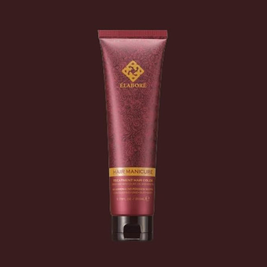 Elabore Hair Manicure Treatment Hair Color, 6.76 fl oz / 200 ml, With Olive Oil and Keratin, No Ammonia, No Peroxide, No PPD (Copper (Gray cover), 200ml)