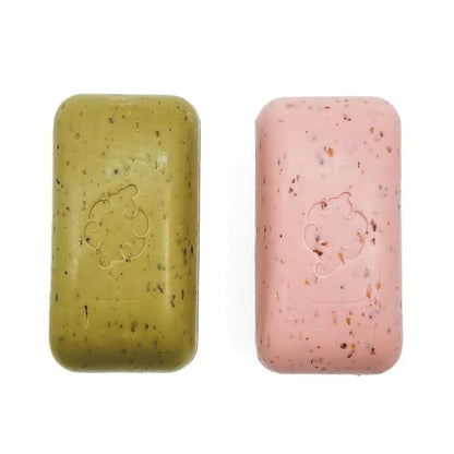 Loofa Duo Set - Exfoliating Sea & Grapefruit Soap Bars - Natural Fragrance - Hydrating & Moisturizing Triple-Milled Luxury - 10.5 Oz Each