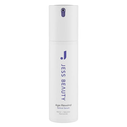 JESS BEAUTY | Skin Care Retinol Cream Centella Asiatica & Hyaluronic Acid | Retinol Night Face Cream Moisturizer 1 fl. oz (Age Rewind)