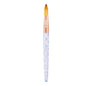 Kiara Sky Crystal Acrylic Kolinsky Nail Brush Clear, #20