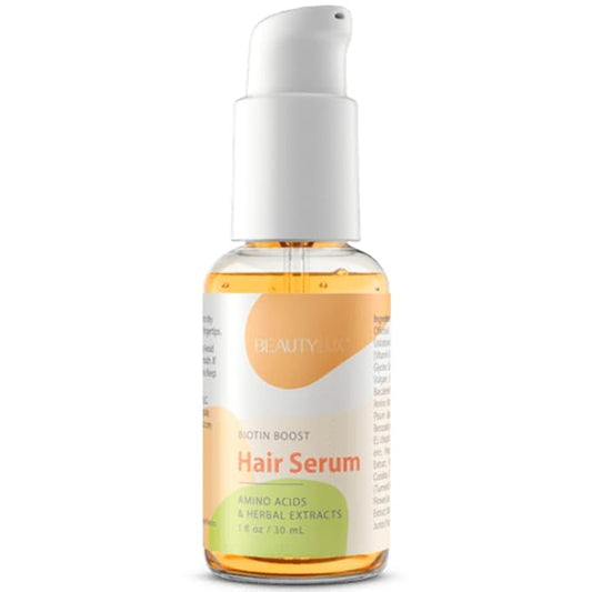 Biotin Hair Boost Serum Amino acids with vitamin E & herbal extracts to help support hair's natural shine & thickness while helping target fine, dry, & dull hair, 1 oz.