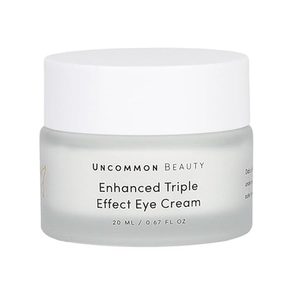 Enhanced Triple Effect Eye Cream - Combats Wrinkles and Dark Circles - All Skin Types, Vegan, Cruelty Free, Fragrance Free, 0.67 FL OZ