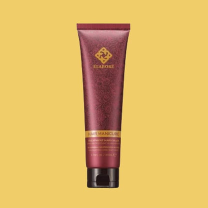Elabore Hair Manicure Treatment Hair Color, 6.76 fl oz / 200 ml, With Olive Oil and Keratin, No Ammonia, No Peroxide, No PPD (Yellow, 200ml)