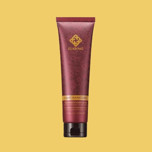 Elabore Hair Manicure Treatment Hair Color, 6.76 fl oz / 200 ml, With Olive Oil and Keratin, No Ammonia, No Peroxide, No PPD (Yellow, 200ml)