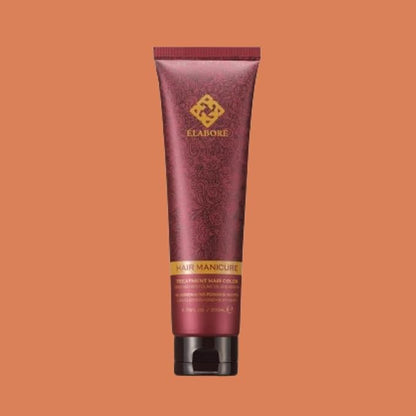 Elabore Hair Manicure Treatment Hair Color, 6.76 fl oz / 200 ml, With Olive Oil and Keratin, No Ammonia, No Peroxide, No PPD (Orange, 200ml)