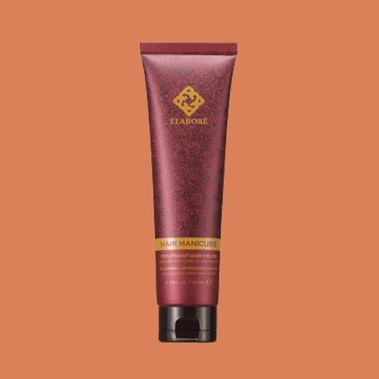 Elabore Hair Manicure Treatment Hair Color, 6.76 fl oz / 200 ml, With Olive Oil and Keratin, No Ammonia, No Peroxide, No PPD (Orange, 200ml)