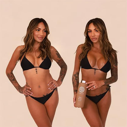 SJOLIE Spray Tan Solution - No. 14 - Dark Depth Tanning Spray | Hydrating Sunless Tanner for Long Lasting, Dark Bronze Finish (32oz)