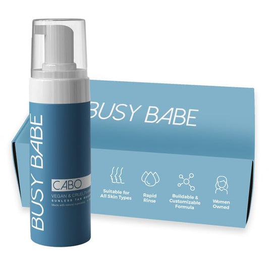 CABO Tanning Mousse Self Tanner - Achieve a Gorgeous, Flawless Tan, Sun-Kissed Glow for All Skin Types and Tones, Sunless Tanning Mousse for Undertone (DARK BRONZE 200ml)
