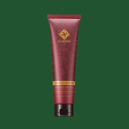 Elabore Hair Manicure Treatment Hair Color, 6.76 fl oz / 200 ml, With Olive Oil and Keratin, No Ammonia, No Peroxide, No PPD (Green, 200ml)