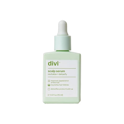 Divi Scalp Serum for Thinning Hair, 15ml – Clinically Tested, Nourishing Formula with Amino Acids, Caffeine & Rosemary Oil – Promotes Healthy Scalp & Fuller-Looking Hair, Reduces Oil & Product Buildup