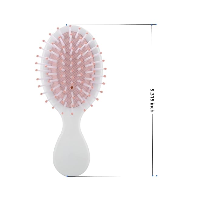 Bridesmaid Proposal Gifts 8pcs Mini Travel Brush bachelorette party accessories Cute hair Brush for Wedding Party Favors for Wedding Party Favors (White&Blue, 12pcs)