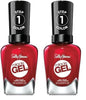 Sally Hansen Miracle Gel Nail Polish, Shade Rhapsody Red 449 (Packaging May Vary) (Pack of 2)
