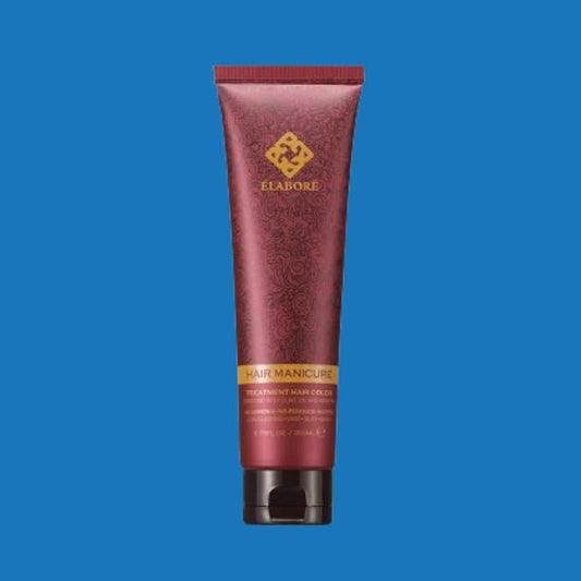 Elabore Hair Manicure Treatment Hair Color, 6.76 fl oz / 200 ml, With Olive Oil and Keratin, No Ammonia, No Peroxide, No PPD (Aqua Blue, 200ml)
