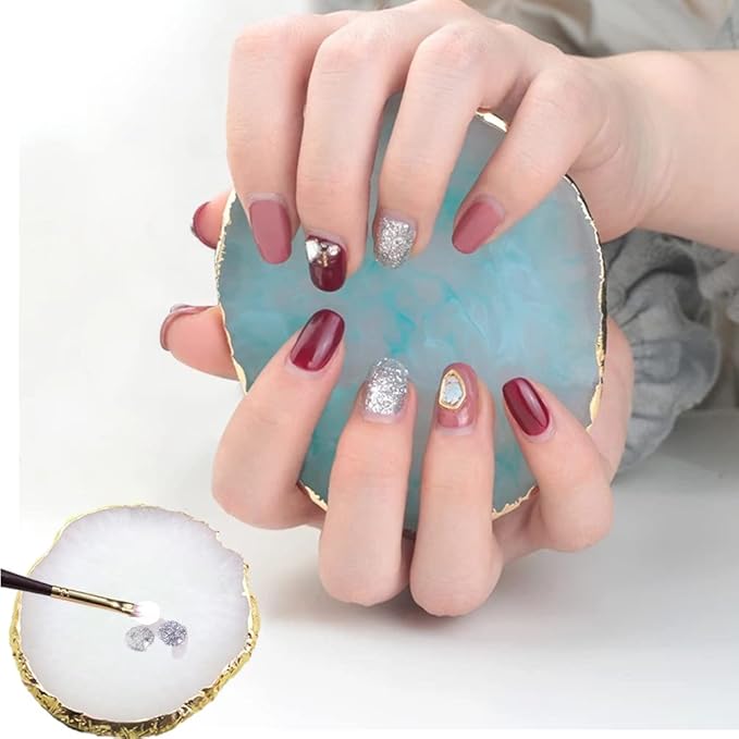 Resin Nail Art Palette, Nail Art Painting Mixed