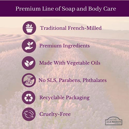 A LA MAISON Moisturizing Lotion, Fresh Sea Salt - Uses: Hand and Body, Argan Oil, Pure Shea Butter, Essential Oils, Plant Based, Cruelty-Free, SLS and Paraben Free (8 Oz, 2 Pack)