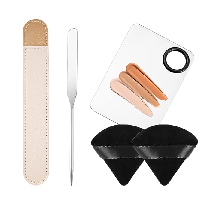 Korean Picasso Makeup Spatula Palette Set and Powder