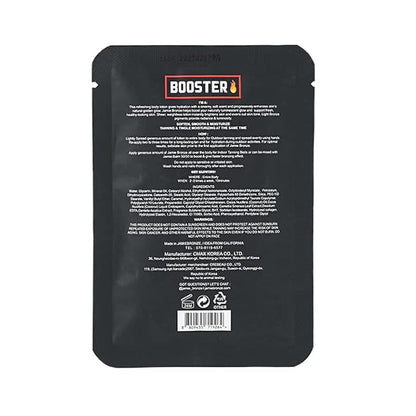 BOOSTER Tanning Lotion - For Indoor Tanning Beds and Outdoor Sun Tan - 100x, Soft Tingle Ultra Dark Tanning Lotion
