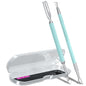 2PCS Metal Teal Cyan Cuticle