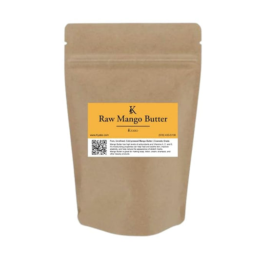 3Lbs MANGO BUTTER PREMIUM Organic Unrefined Raw Virgin 100% Pure Cold Press Grade A Non GMO 100% Natural For Skin BodyCare Beauty Moisturizer DIY For Body Butters, Soap Making,Lotions, Creams…