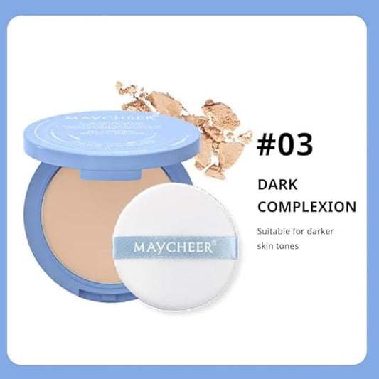 Oil Control Face Pressed Powder, Matte and Smooth (#03 DARK)