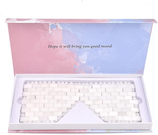 White jade eye mask cooling
