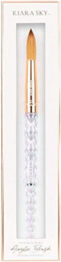 Kiara Sky Crystal Acrylic Kolinsky Nail Brush (Clear, #14)