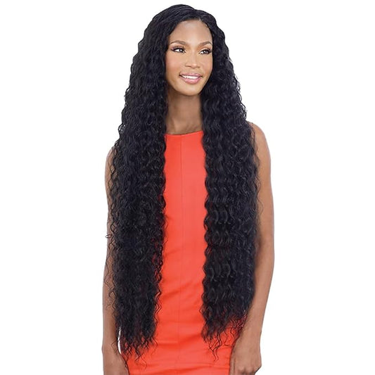 Mayde Beauty Bloom Bundle Weaving WET & CURLY 001 36" (5 Pack, 1B Off Black)