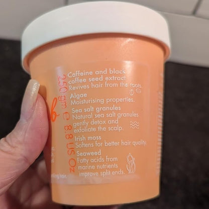 Umberto Giannini Grow Long Hair Growth Scrub Treatment - Vegan & Cruelty Free Grow Scrub Scalp Exfoliator with Caffeine-Gro Complex