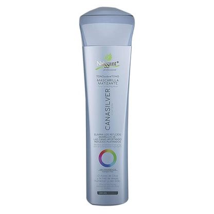Naissant Icy Cool Blonde Hair Purple Toning Mask | Eliminates Brassiness | Neutralizes Yellow & Orange Tones | Paraben,Ammonia & Sulfate Free | Pro-Vitamin B5, Olive Oil & Honey (Cana Silver) 10.1FlOz