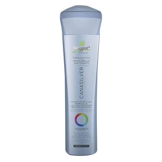 Naissant Icy Cool Blonde Hair Purple Toning Mask | Eliminates Brassiness | Neutralizes Yellow & Orange Tones | Paraben,Ammonia & Sulfate Free | Pro-Vitamin B5, Olive Oil & Honey (Cana Silver) 10.1FlOz