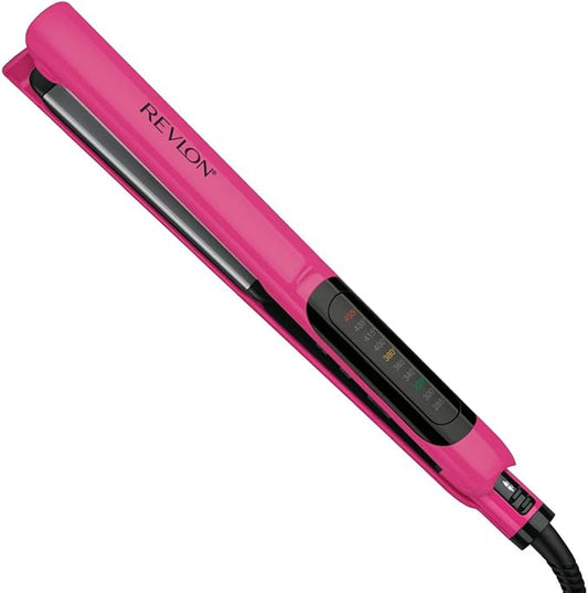 Revlon Smooth Brilliance Ceramic Hair Flat Iron | Smooth Glide and Ultra-Sleek Sylas, (1 in)