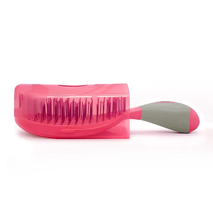 NuWay U.S. Patented Vented TravelC for All Hair Types is Hair Dryer Safe (Hot Pink)