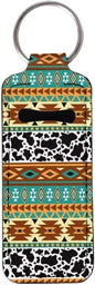 Horeset Aztec Style Novelty Women Chapstick Holder Keychain