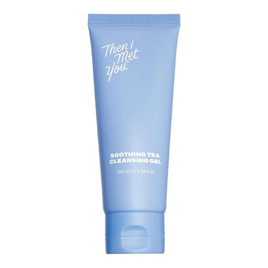 Then I Met You Soothing Tea Cleansing Gel, Hydrating Water-Based Face Cleanser with Fermented Rice Water & Green Tea, Vegan & Clean Skincare, 3.38 oz
