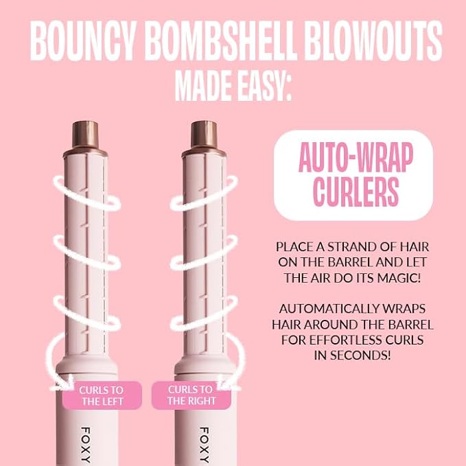FoxyBae Super Styler Pro Interchangeable 5 in 1 Hair [Blush]