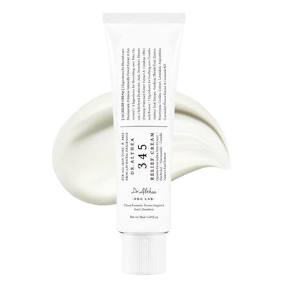 Dr.Althea 345 Relief Cream | Daily Face Moisturizer | Blemish Relief Care | Soothing Recovery & Moisture with Niacinamide, Panthenol | Korean Vegan Skin Care for All Skin Types | 1.7 Fl Oz (Pack of 1)