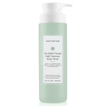 Naturium The Multi-Vitamin Daily Nutrients Body Wash, Hydrating Cleanser, 16.9 oz