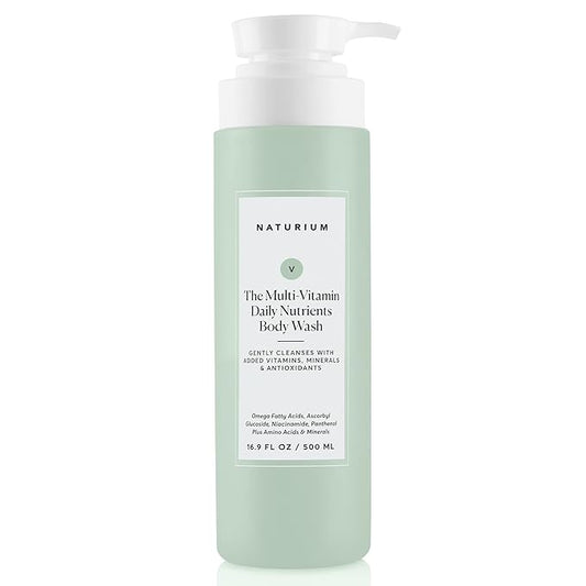 Naturium The Multi-Vitamin Daily Nutrients Body Wash, Hydrating Cleanser, 16.9 oz