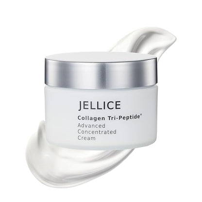 Advanced Concentrated Collagen Face Cream - Face Moisturizer for Women of All Skin Types with Collagen Tripeptides for Enhanced Hydration & Elasticity - Japanese Cosmetics - 1.01 oz